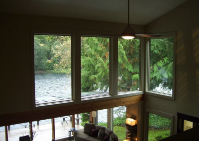 McKenzie River vacation home rental view from loft